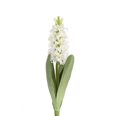 Other Artificial Flowers - Hyacinth Flower Spray White (44cmH)