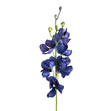 Artificial Orchids - Mokara Orchid Spray French Blue (49cmH)