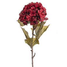Artificial Hydrangeas - Princess Hydrangea Stem Dark Red (106cmH)