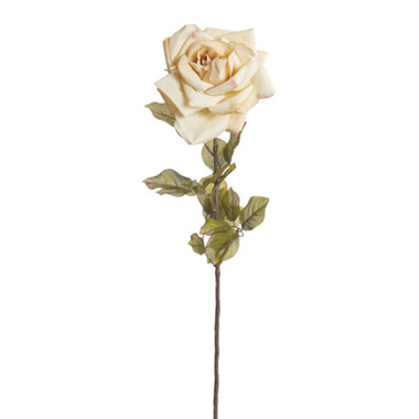 Artificial Roses - Ecuador Premium Rose Antique Cream (85cmH)