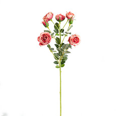 Artificial Roses - Anna Garden Rose Spray Peach (73cmH)