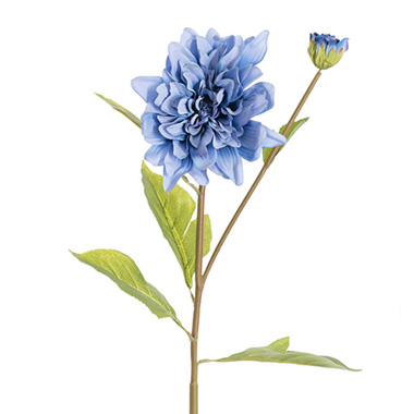 Other Artificial Flowers - Dahlia Stem Mystic Blue (53cmH)