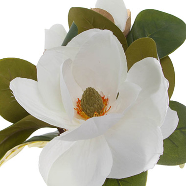 Magnolia Flower Bouquet with Buds White (53cmH)