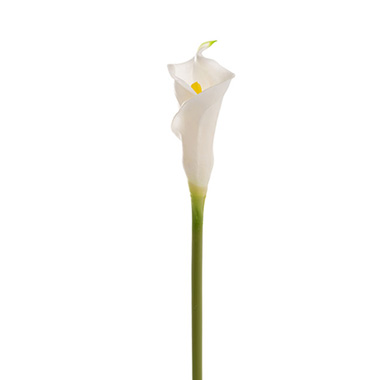 Artificial Lilies - Calla Lily Early Bloom Stem Real Touch White (60cmST)