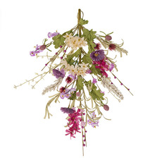 Artificial Garlands - Field Flower Swag Purple & Violet (50cmH)