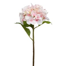 Artificial Hydrangeas - Claire Hydrangea Short Stem Light Pink (52cmH)