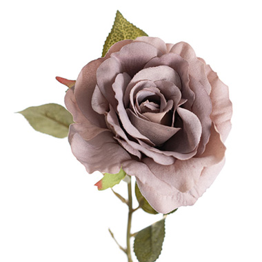 Artificial Roses - Event Rose Short Stem Dusty Purple (11cmDx35cmH)