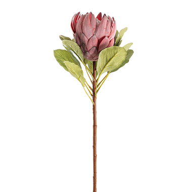 Real Touch Australian Native Flowers - Native King Protea Pink (73cmH)