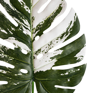 Real Touch Philo Monstera Leaf White Green (79cmH)