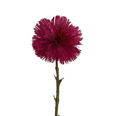 Other Artificial Flowers - Onion Ball Stem Hot Pink (47cmH)
