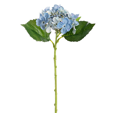 Artificial Hydrangeas - Budding Hydrangea Soft Blue (45cmH)