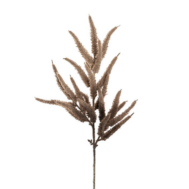Artificial Dried Leaves - Faux Reed Spray Almond (67cmH)