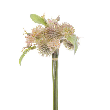 Other Artificial Bouquets - Artificial Onion Flower Bouquet Pink (30cmH)