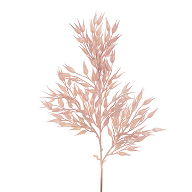Artificial Dried Leaves - Coix Seed Grass Spray Soft Pink (65cmH)
