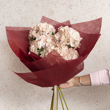 Royal Hydrangea Stem Soft Blush Pink (78cmH)