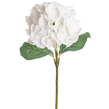 Artificial Hydrangeas - Royal Hydrangea Stem White (78cmH)