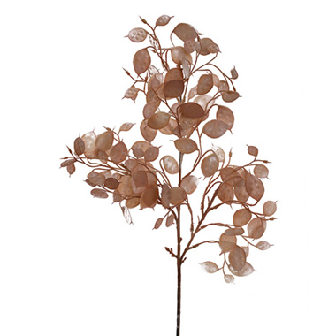 Artificial Dried Leaves - Moonwort Honesty Spray Almond (63cmH)