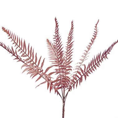 Artificial Dried Leaves - Forest Fern Spray Dusty Pink (54cmH)