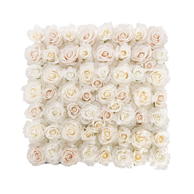 Rose Flower Wall White (50cmx50cm)