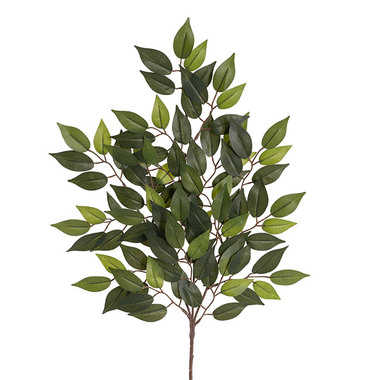 Artificial Leaves - Ficus Leaf Spray 95 Leaves Green (65cmH)