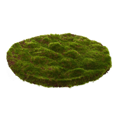 Artificial Moss - Artificial Moss Mat Rocky Round Green (30-36cm)