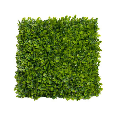 Artificial Greenery Walls - Artificial Boxwood Leaf Wall UV Treated Green (50x50cm)