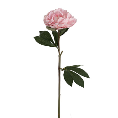 Real Touch Peony Stem Soft Pink (68cmH)