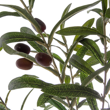 Artificial Olive Leaf Tree with Olives (96cm)