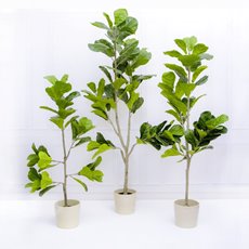 Artificial Fiddle Leaf Tree Potted Green (150cm)