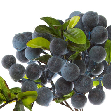 Berry Cluster Spray Blue (35cmH)