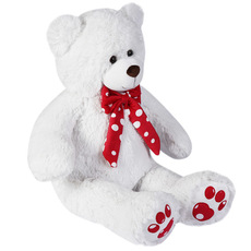 Valentines Teddy Bears - Elijah Bear White (100cmHT)