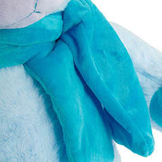 Asher Bear with Scarf Baby Blue (60cmHT)