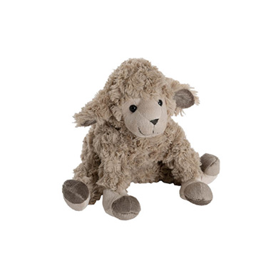 Sheep Soft Toys - Louis Sitting Lamb Plush Soft Toy Hazel Brown (20cmST)