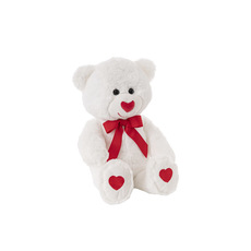 Valentines Teddy Bears - Frederick Bear White (20cmST)