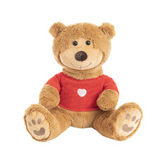 Messenger Bear With Love Jumper Brown (35cmST)