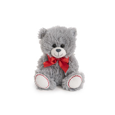 Andre Bear With Red Bow Grey (20cmST)