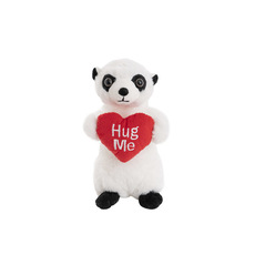 Cheeky Meerkat Holding Hug Me Heart White (20cmST)