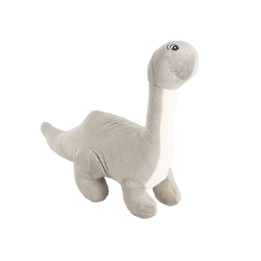 Dinosaur Toys - Bash Brontosaurus Dinosaur Plush Toy Grey (33x28cmHT)