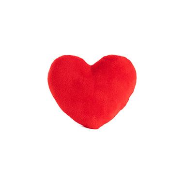 Valentines Day Soft Toys - Mini Velvet Love Heart Plush Toy Red (12cmWx10.5cmH)