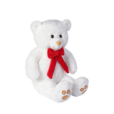 Giant Teddy Bears - Kyle Bear With Red Bow White (40cmST)