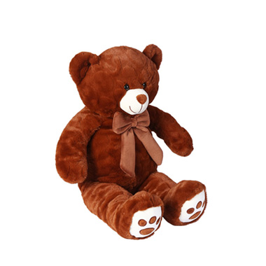 Medium Teddy Bears - Kyle Bear With Brown Bow Brown (40cmST)