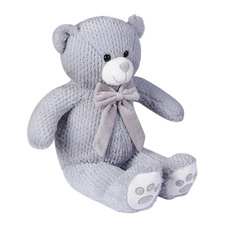 Giant Teddy Bears - Louis Teddy Bear With Dark Grey Bow Grey (65cmST)