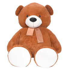 Giant Teddy Bears - Conrad Teddy Bear With Brown Scarf Brown (136cmHT)