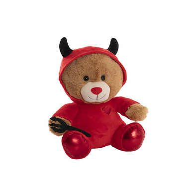 Valentines Day Soft Toys - Teddy Bear Max in Devil Costume Red (25cm.ST)
