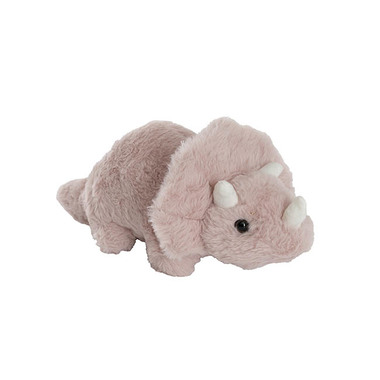Dinosaur Toys - Triceratops Dinosaur Plush Soft Toy Dusty Pink (31x16cmHT)