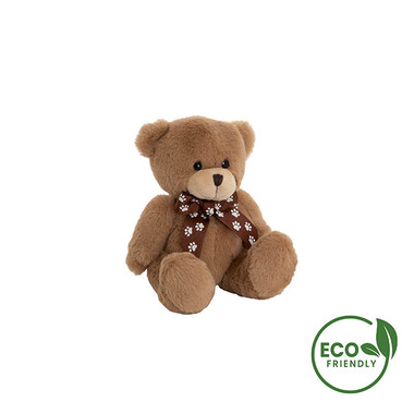 Teddytime® Classic Teddy Bears - Luca Eco Teddy Bear w Bow Brown (15cm.ST)