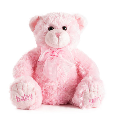 Teddytime Teddy Bears - Georgie Teddy Bear Baby Girl Pink (25cmST)