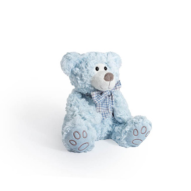 Luke Teddy Bear Baby Blue (20cmH)