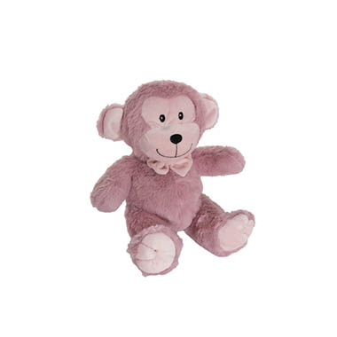 Monkey Soft Toys - Cheeky Monkey Plush Soft Toy Dusty Pink (20cmST)