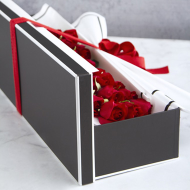 Signature Rose Box Silhouette Black White(78x23x12cmH) Set 3